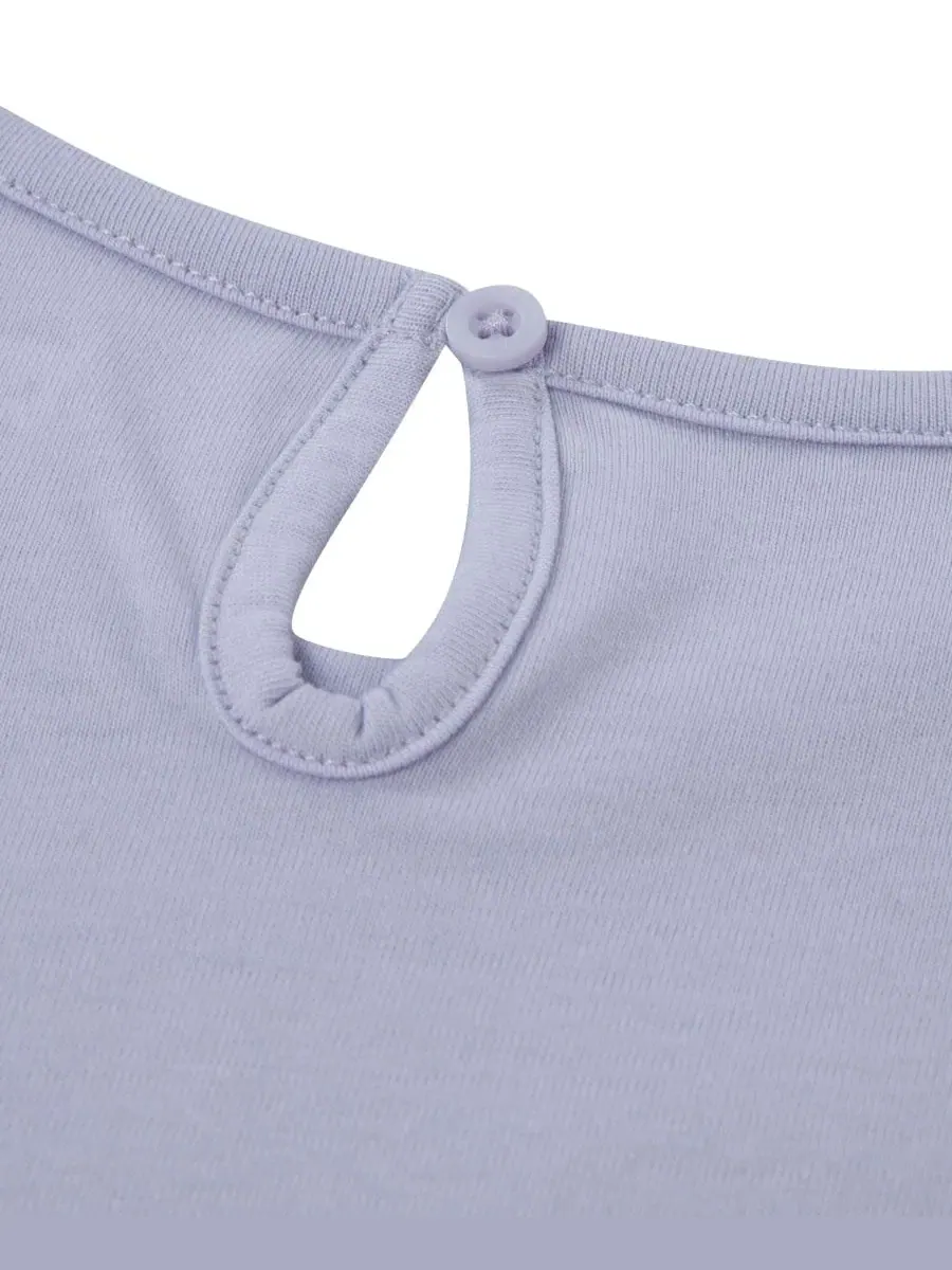 Комплект из топа с рюшами и флисовых штанов Levi's — изображение 5 из 5, фиолетовый/коричневый