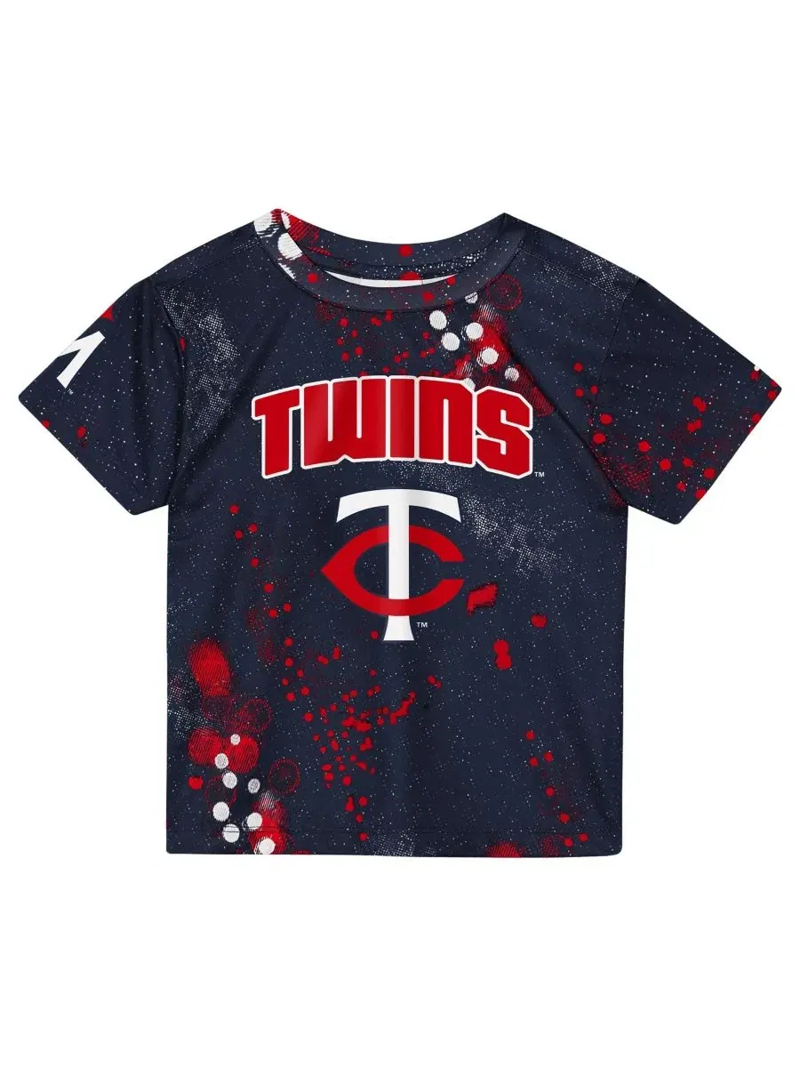 Детский комплект из футболки и шорт с принтом Minnesota Twins Pinch Hitter Outerstuff — изображение 2 из 5, темно-синий