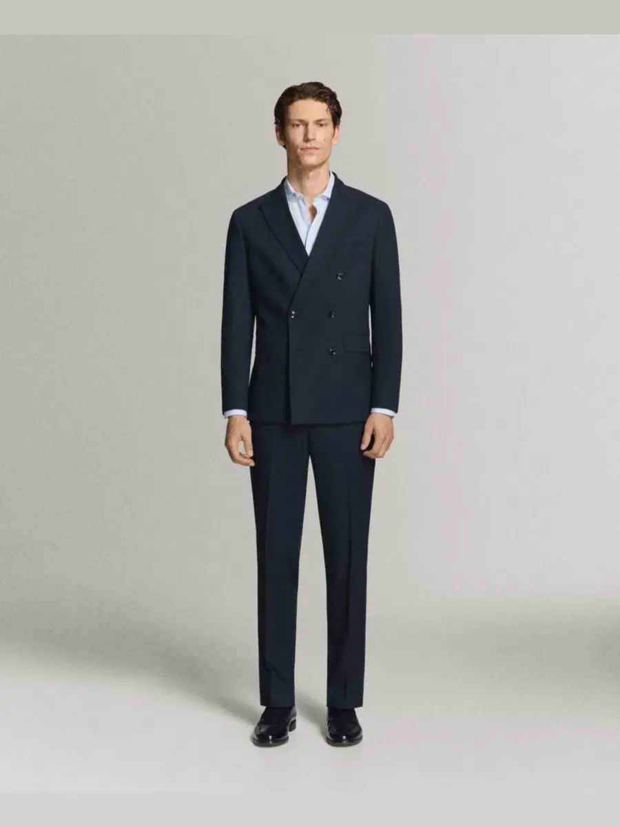 Брюки классические зауженные Monaco Slim-Fit MANGO — 7