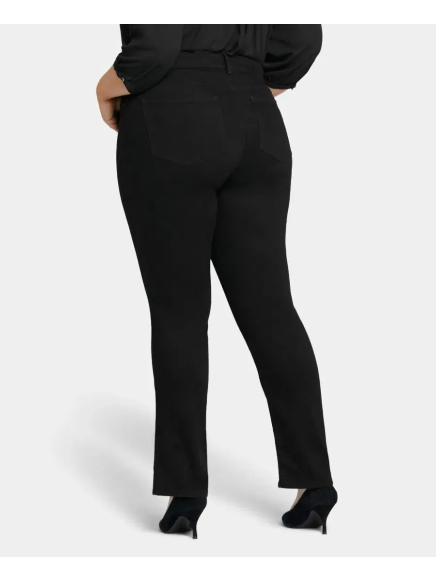 Джинсы прямого кроя Marilyn Straight Plus Size NYDJ — изображение 6 из 6, черный