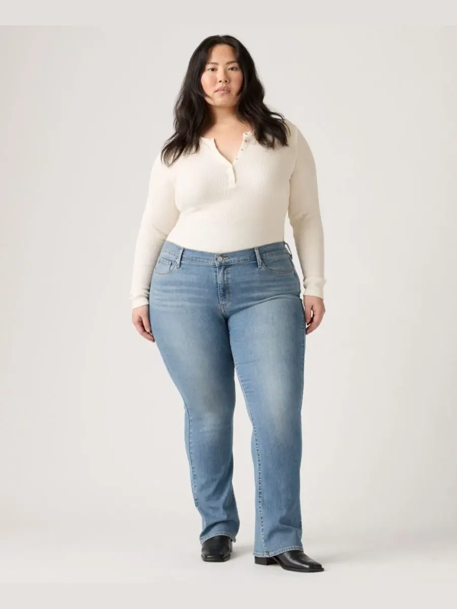 Джинсы-клеш с заниженной талией Levi's — изображение 2 из 7, джинсовый синий