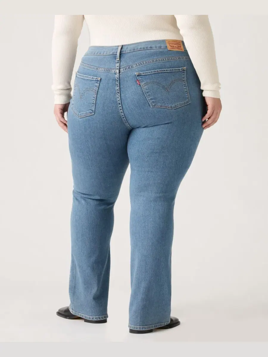 Джинсы-клеш с заниженной талией Levi's — изображение 4 из 7, джинсовый синий