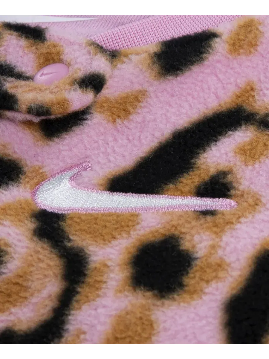 Детский комбинезон с принтом, с длинным рукавом, модель Allover Printed Footed Nike — изображение 4 из 4, розовый