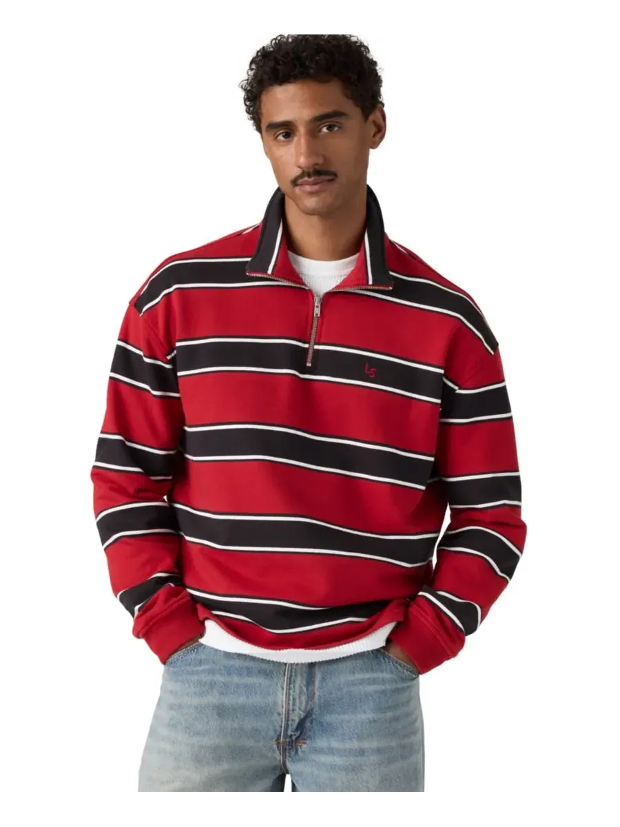 Свитер с четверть-застежкой Cameron Levi's, Stripe Emboldened — изображение 3 из 4