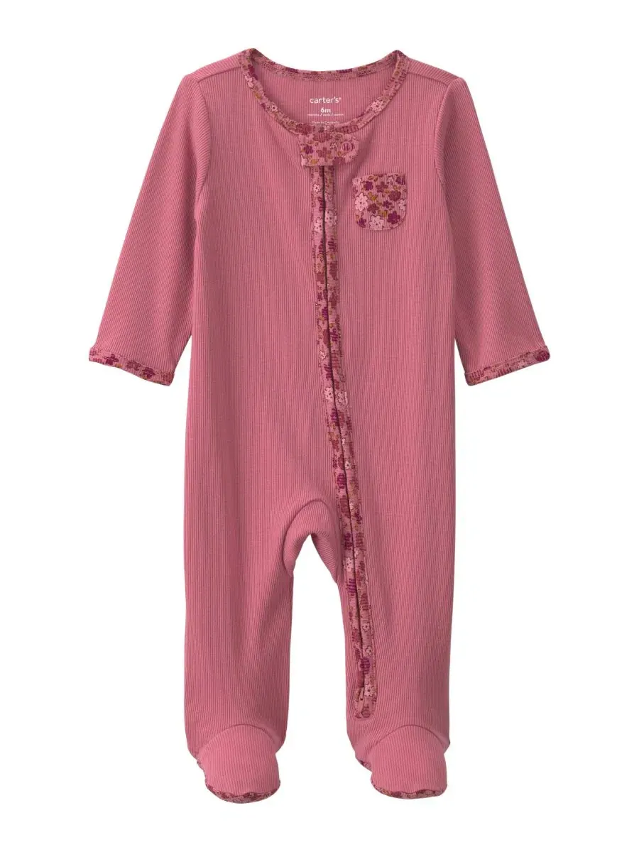 Комбинезон для сна с длинным рукавом Floral 2-Way Zip Sleep & Play Carter's