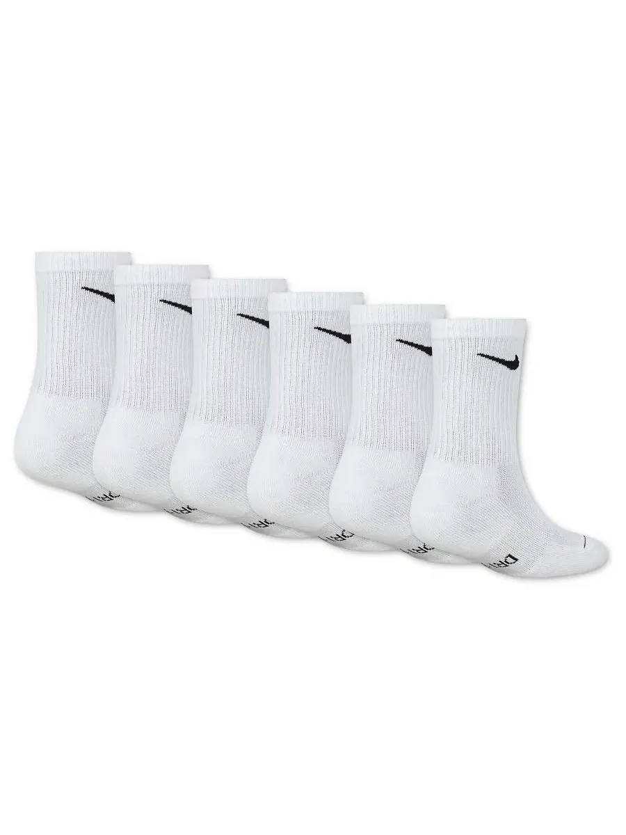 Носки спортивные с технологией Dri-FIT, комплект из 6 пар Nike — изображение 2 из 3, белый