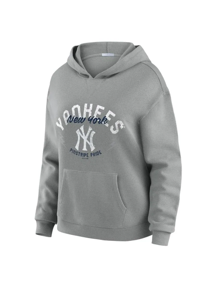 Комплект худи и брюк с принтом New York Yankees WEAR by Erin Andrews — изображение 2 из 5, серый