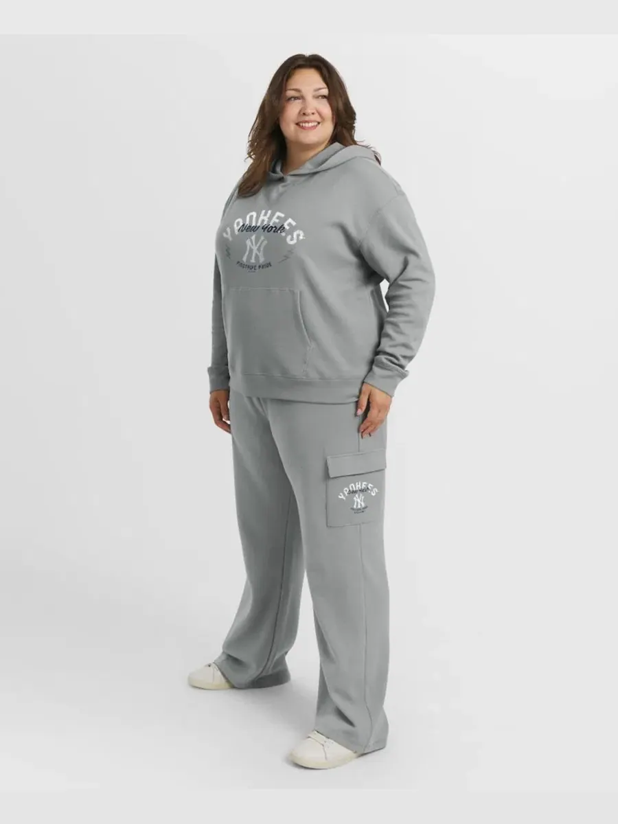 Комплект худи и брюк с принтом New York Yankees WEAR by Erin Andrews — изображение 5 из 5, серый