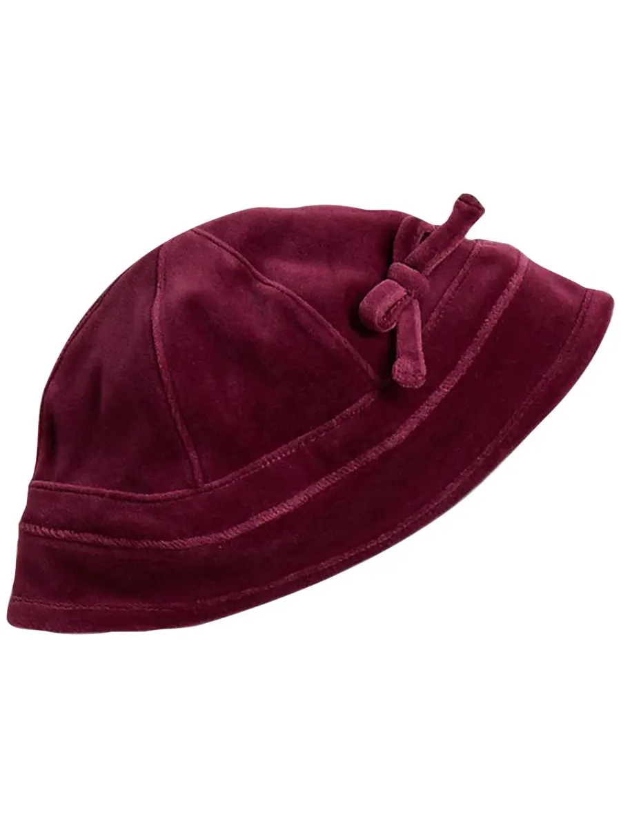 Комплект из платья, шортиков и шапочки с рюшами, модель Aubergine Polo Ralph Lauren — изображение 3 из 5, баклажан