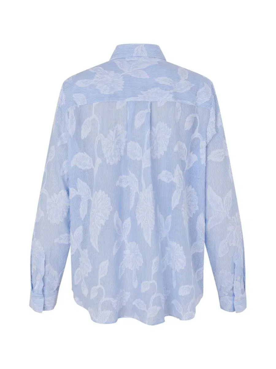 Женская рубашка с цветочным принтом, модель MaImma Floral Print Masai Copenhagen — изображение 5 из 8, синий