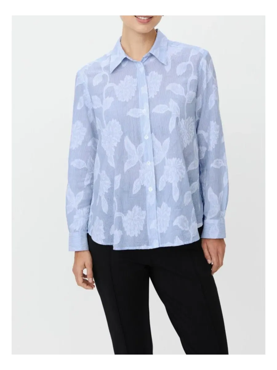 Женская рубашка с цветочным принтом, модель MaImma Floral Print Masai Copenhagen — изображение 7 из 8, синий
