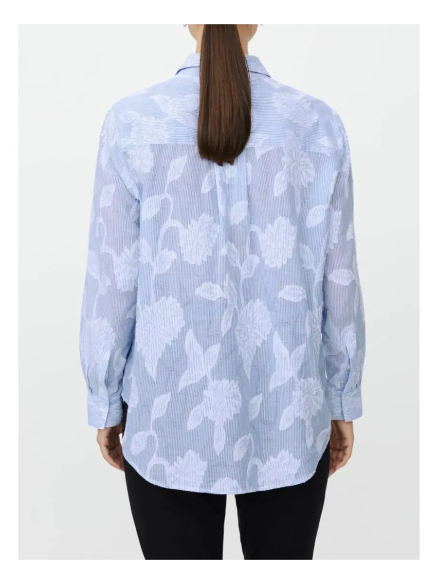 Женская рубашка с цветочным принтом, модель MaImma Floral Print Masai Copenhagen — изображение 8 из 8, синий