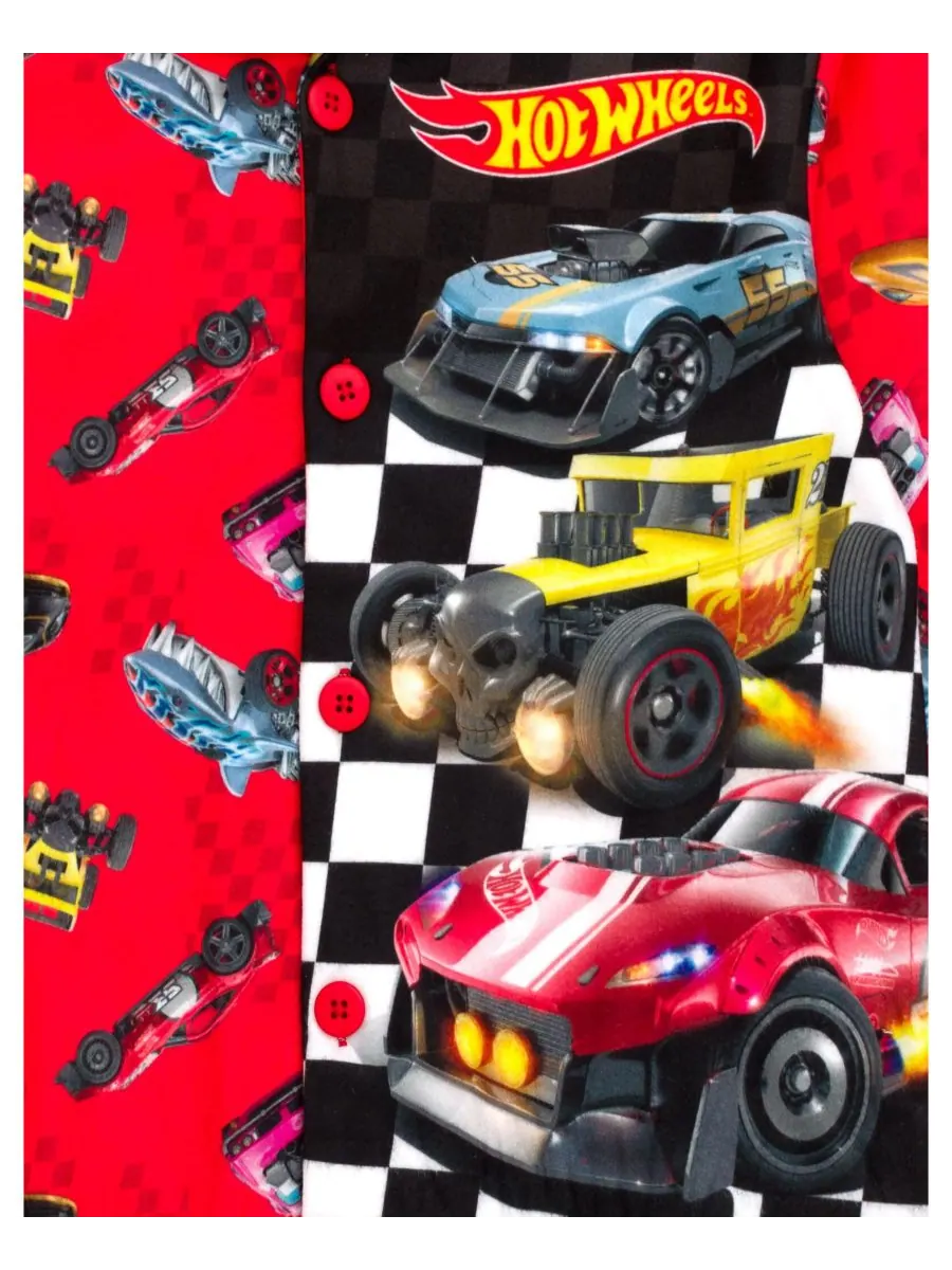 Детская пижамная рубашка и штаны Hot Wheels — 5