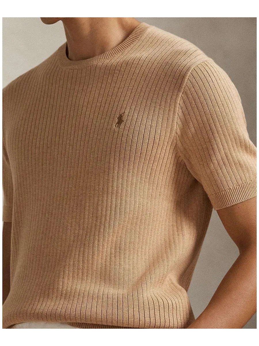 Свитер с круглым вырезом Polo Ralph Lauren, Camel Melange — изображение 3 из 5