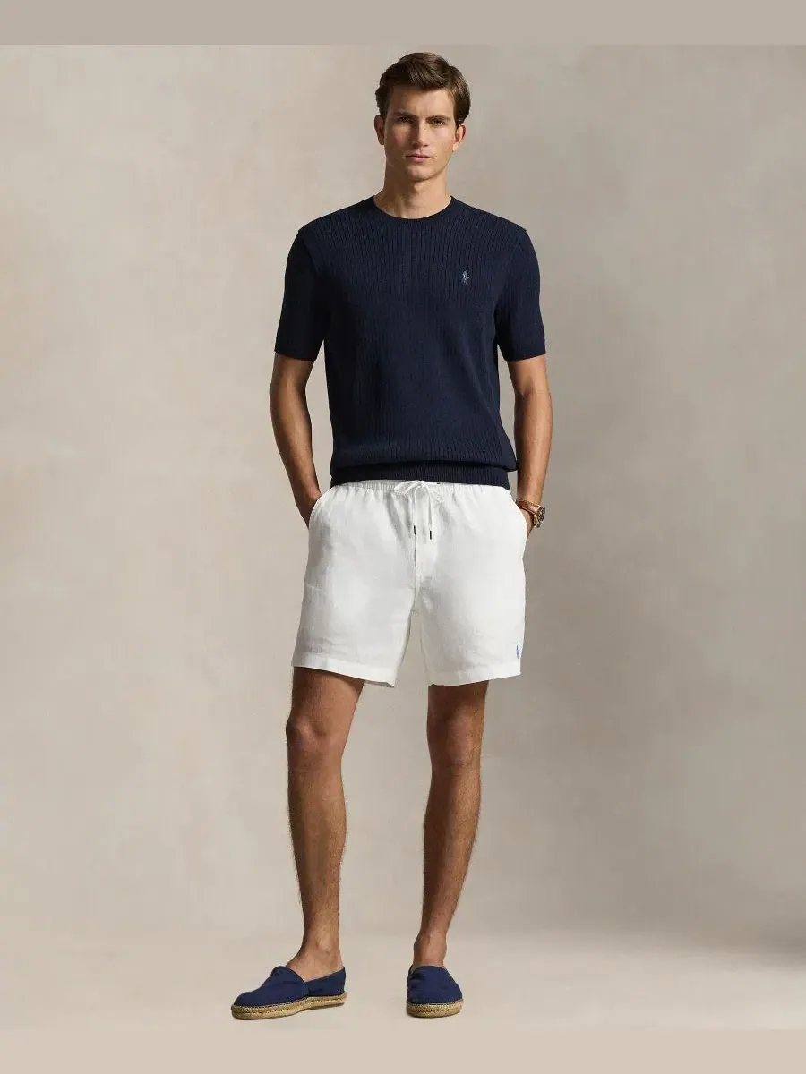 Свитер с круглым вырезом Polo Ralph Lauren — изображение 2 из 5, темно-синий