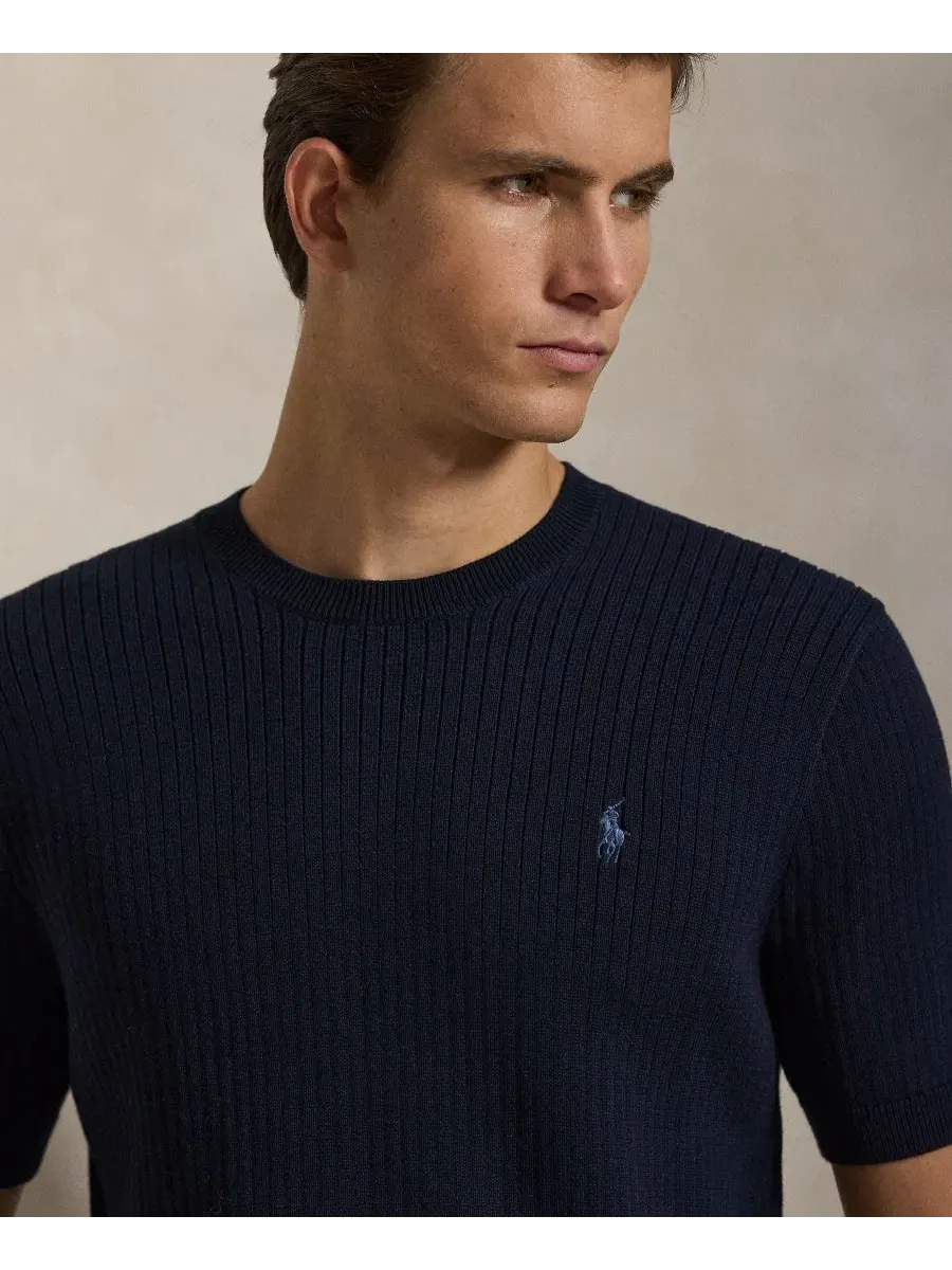 Свитер с круглым вырезом Polo Ralph Lauren — изображение 3 из 5, темно-синий