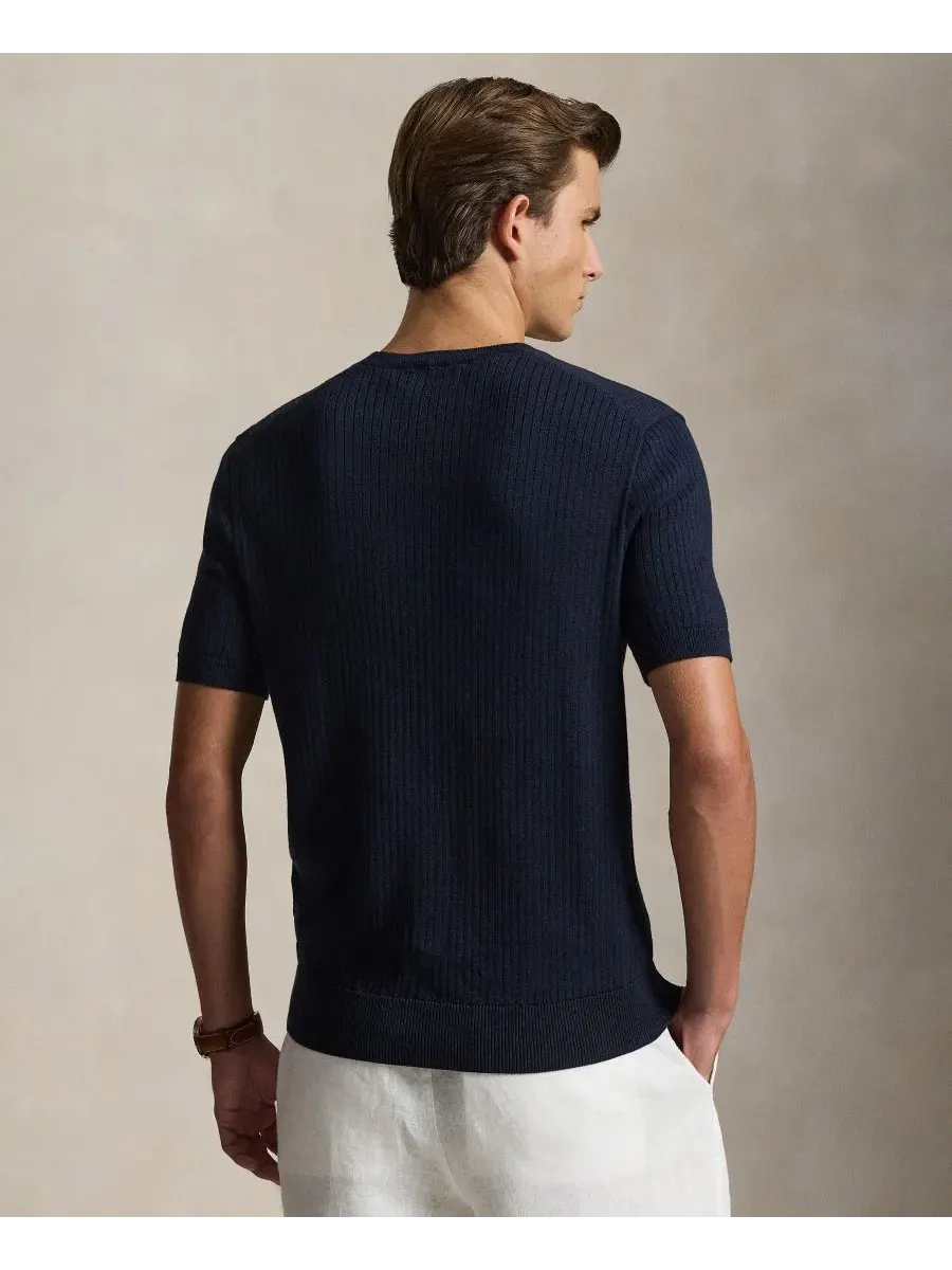 Свитер с круглым вырезом Polo Ralph Lauren — изображение 4 из 5, темно-синий
