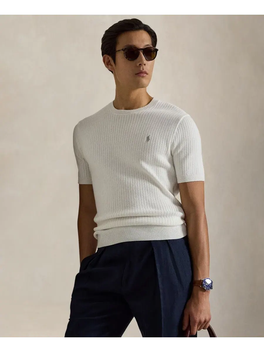 Свитер с круглым вырезом Polo Ralph Lauren — изображение 1 из 5, белый