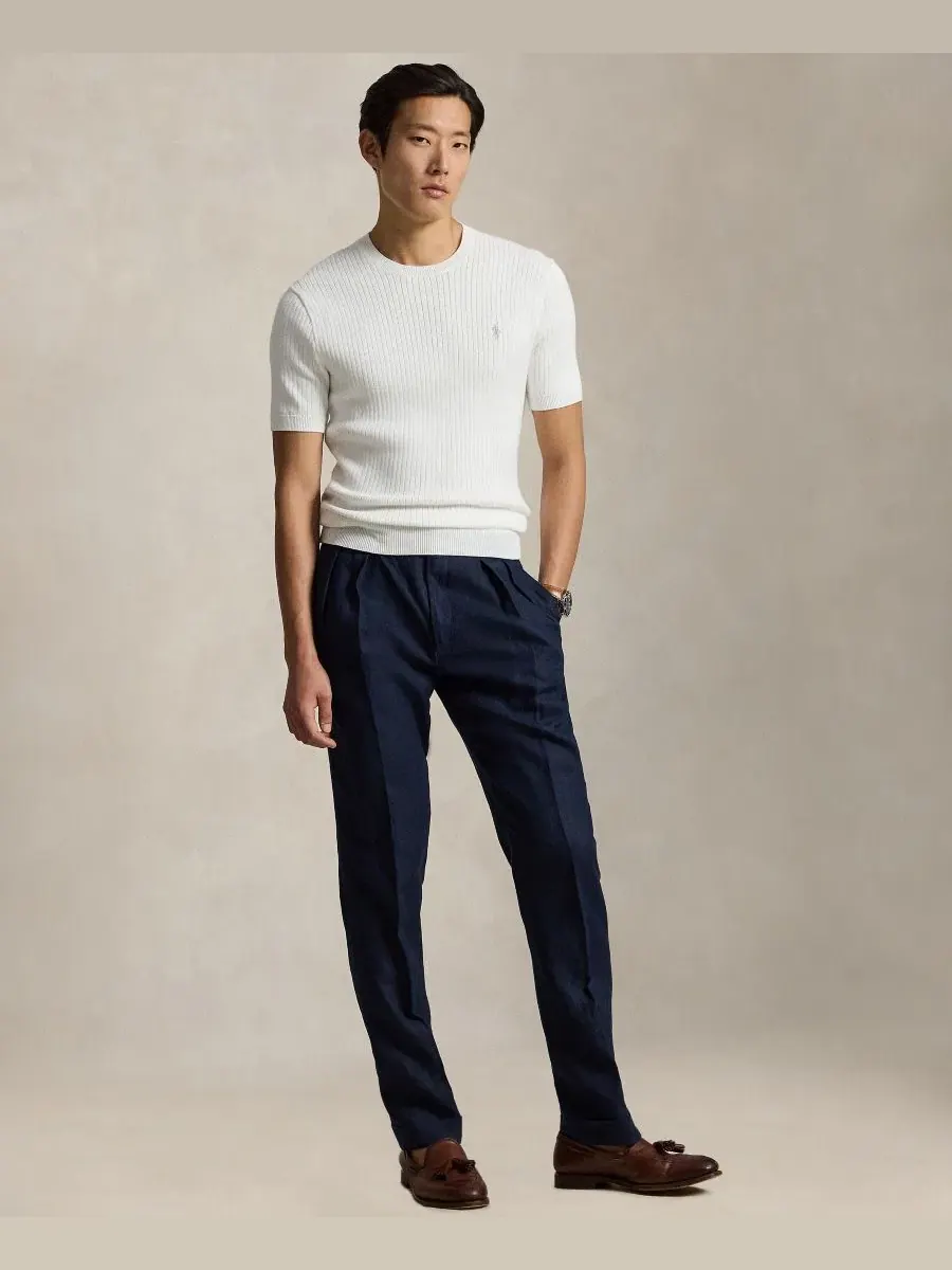 Свитер с круглым вырезом Polo Ralph Lauren — изображение 2 из 5, белый