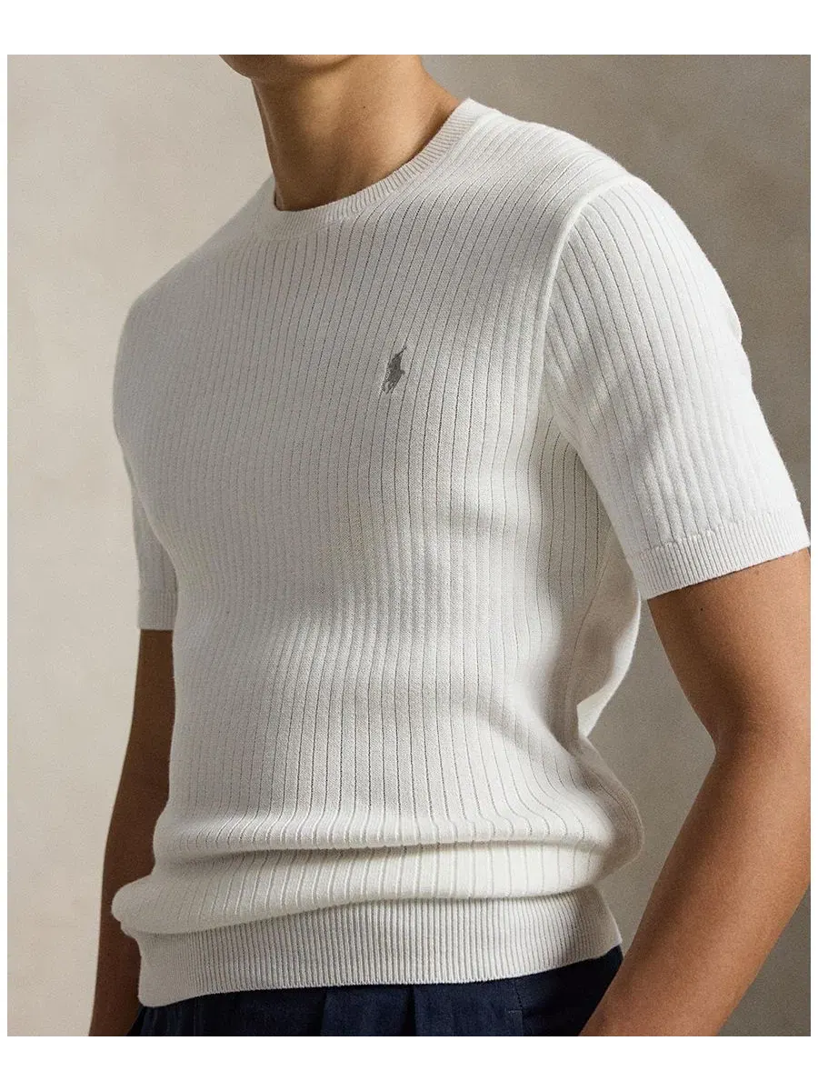 Свитер с круглым вырезом Polo Ralph Lauren — изображение 3 из 5, белый
