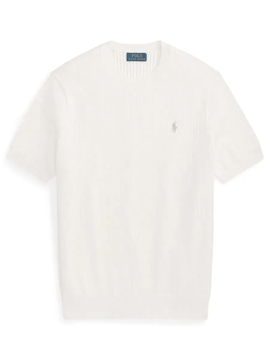 Свитер с круглым вырезом Polo Ralph Lauren — изображение 5 из 5, белый