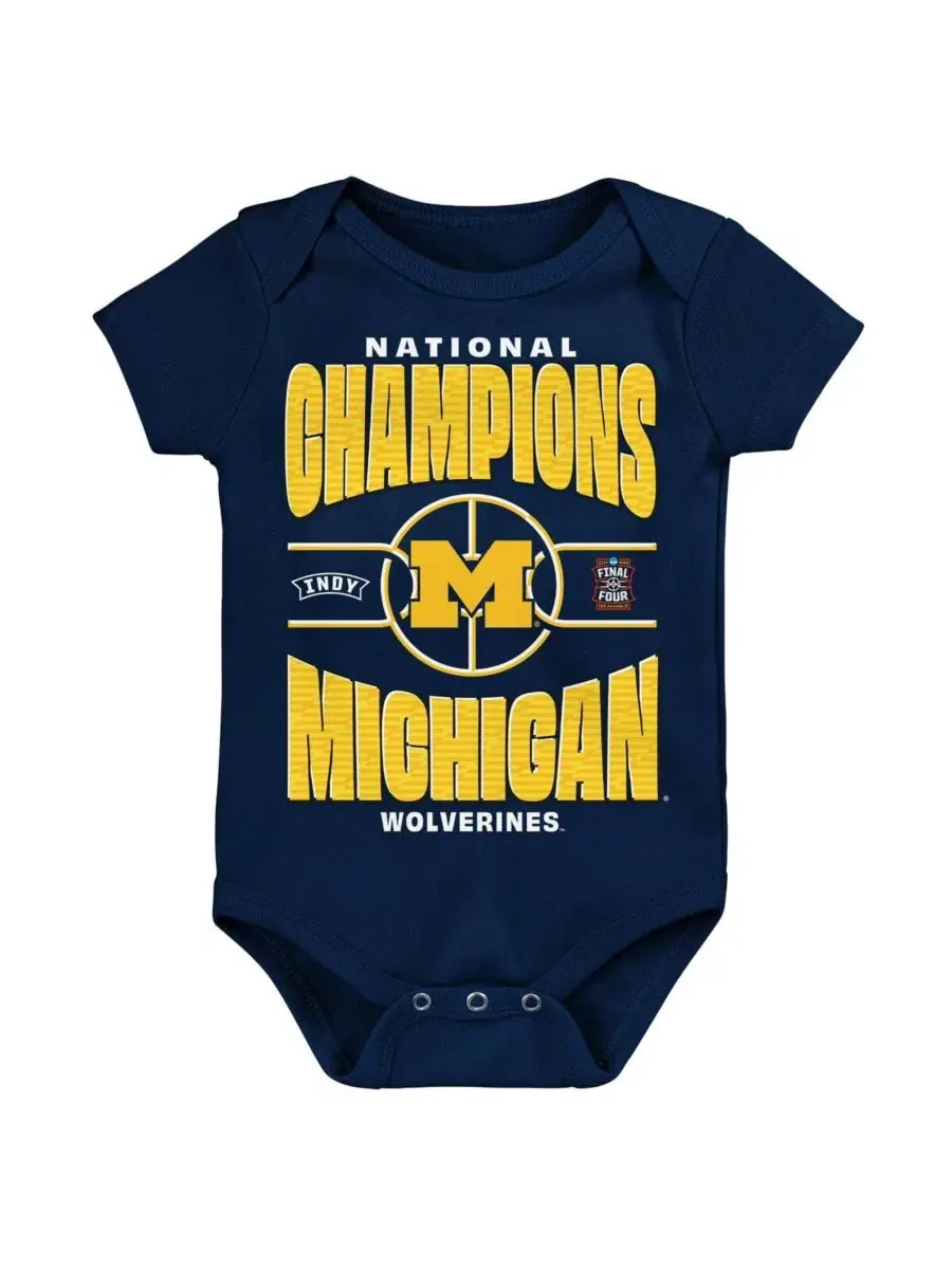 Боди с принтом Michigan Wolverines 2026 NCAA Men's Basketball National Champions Outerstuff