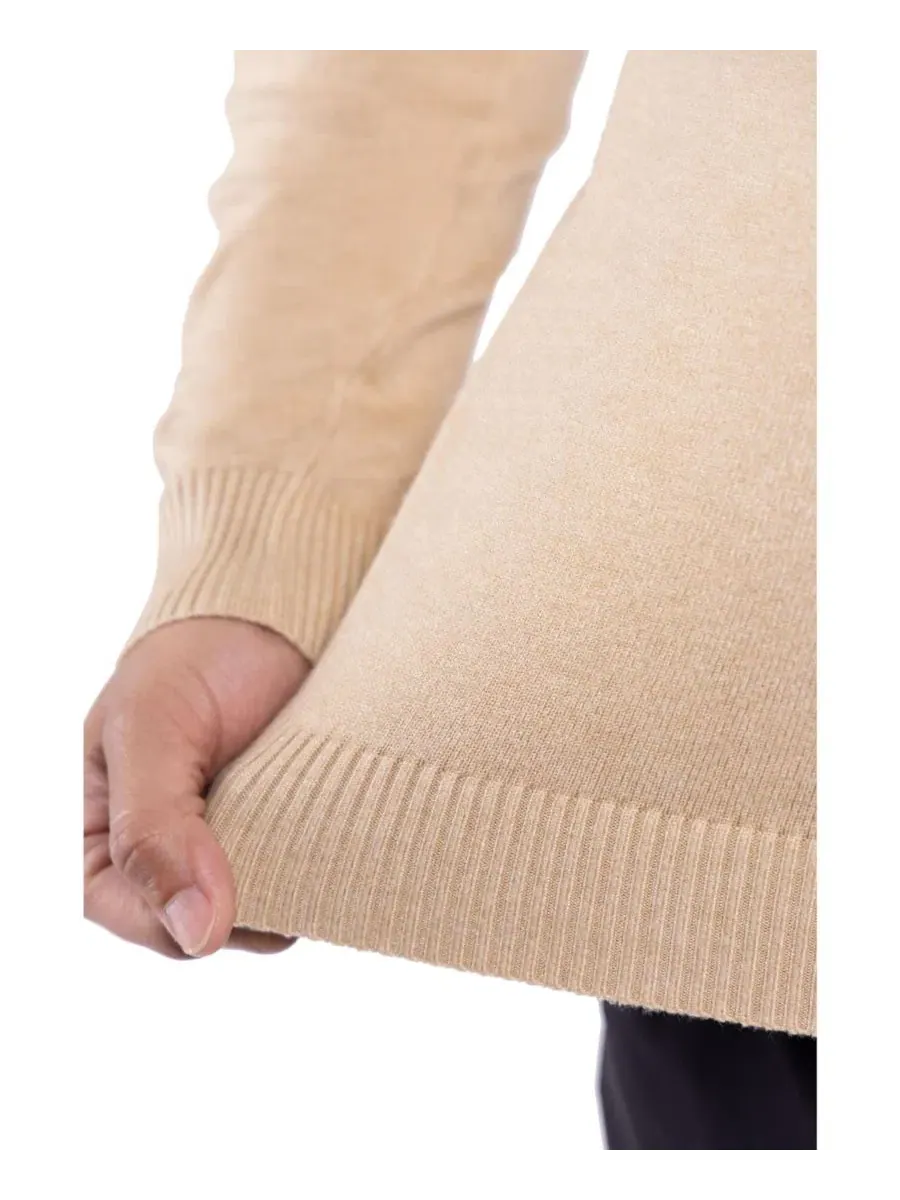 Свитер с круглым вырезом, длинным рукавом, модель Big & Tall Basic Crewneck XRAY — изображение 12 из 20, овсяный