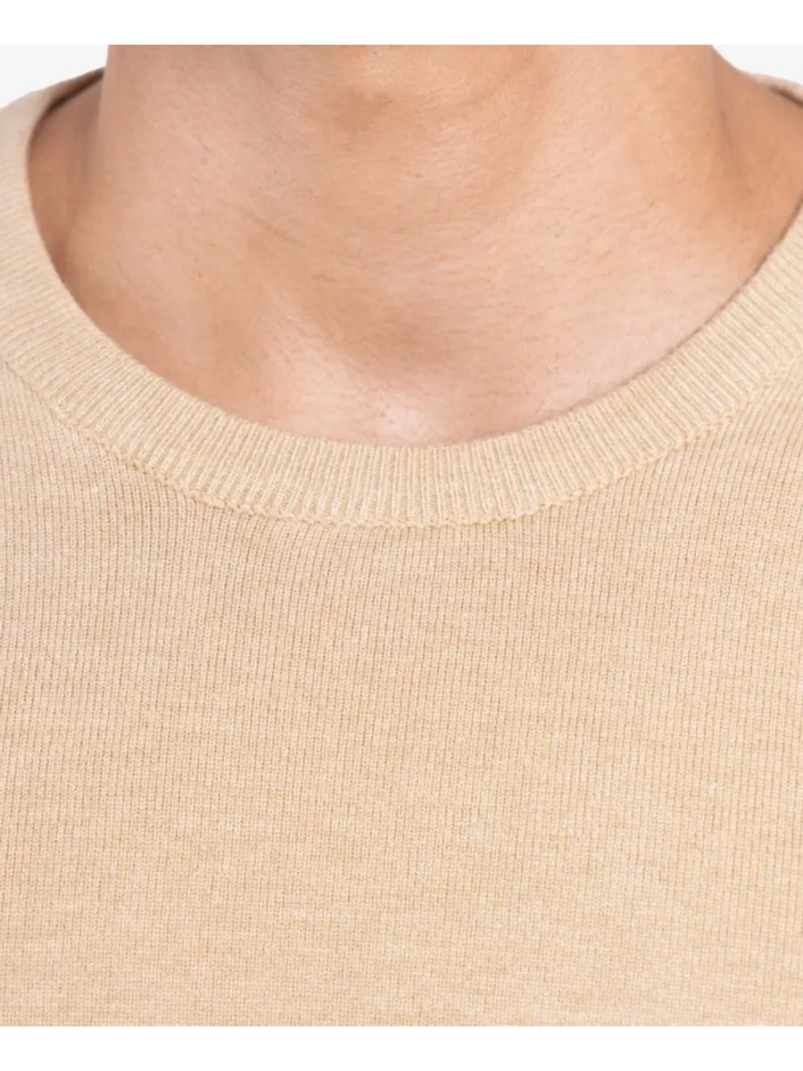 Свитер с круглым вырезом, длинным рукавом, модель Big & Tall Basic Crewneck XRAY — изображение 17 из 20, овсяный