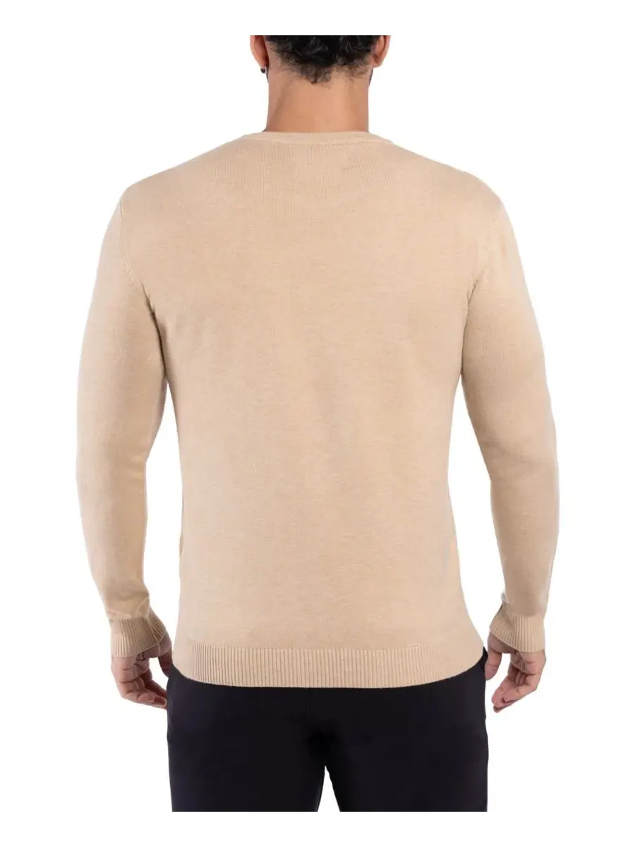 Свитер с круглым вырезом, длинным рукавом, модель Big & Tall Basic Crewneck XRAY — изображение 5 из 20, овсяный