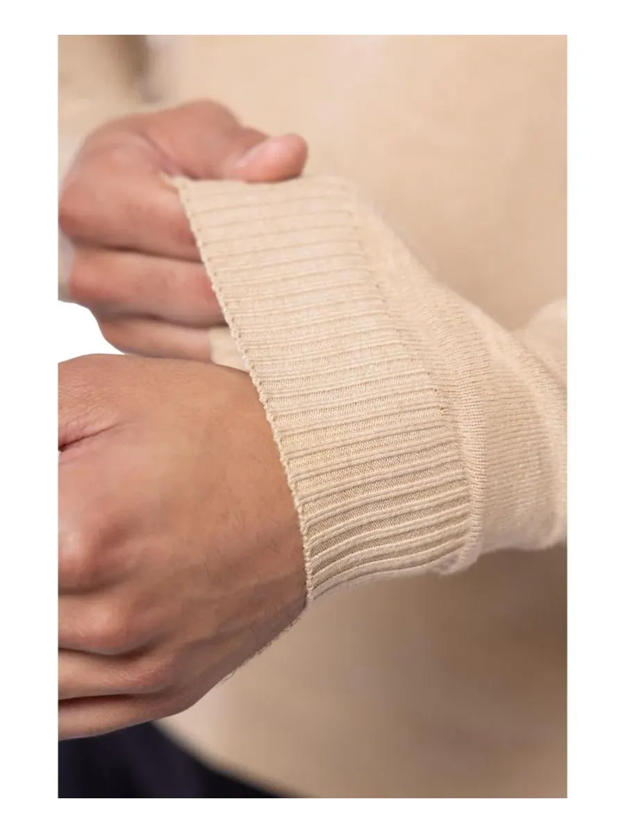 Свитер с круглым вырезом, длинным рукавом, модель Big & Tall Basic Crewneck XRAY — изображение 6 из 20, овсяный