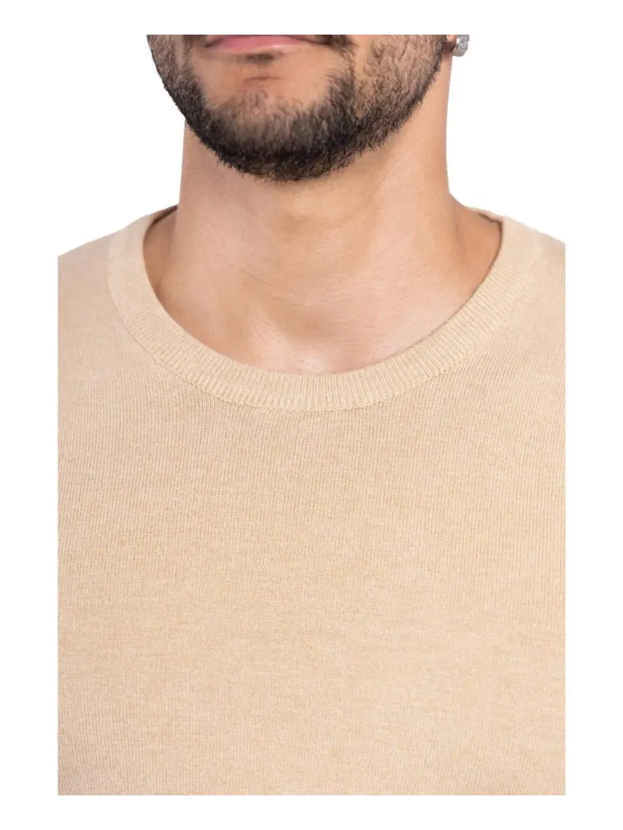 Свитер с круглым вырезом, длинным рукавом, модель Big & Tall Basic Crewneck XRAY — изображение 10 из 20, овсяный