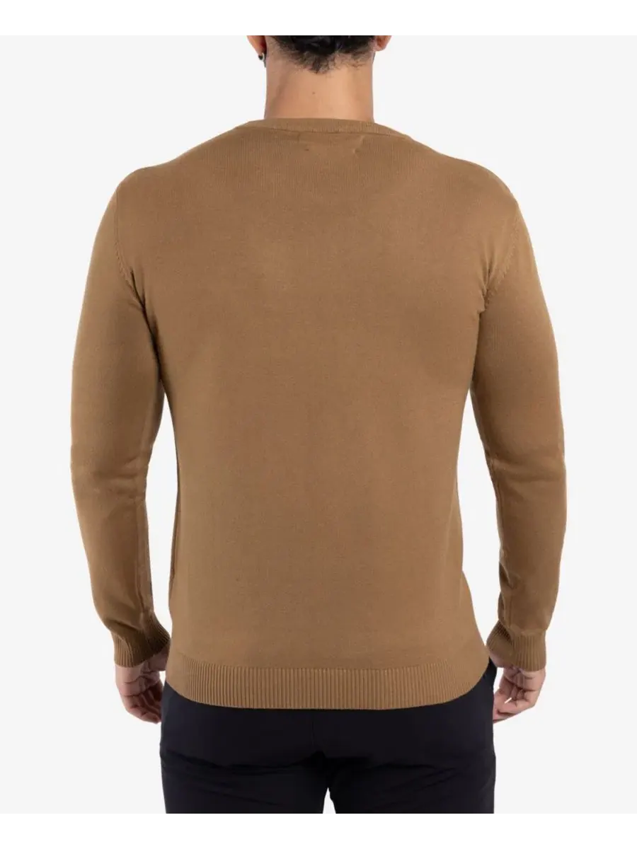 Свитер с круглым вырезом XRAY X RAY Men's Crewneck Sweater — изображение 2 из 20, хаки
