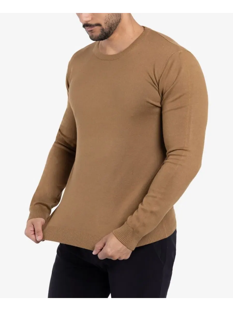 Свитер с круглым вырезом XRAY X RAY Men's Crewneck Sweater — изображение 16 из 20, хаки