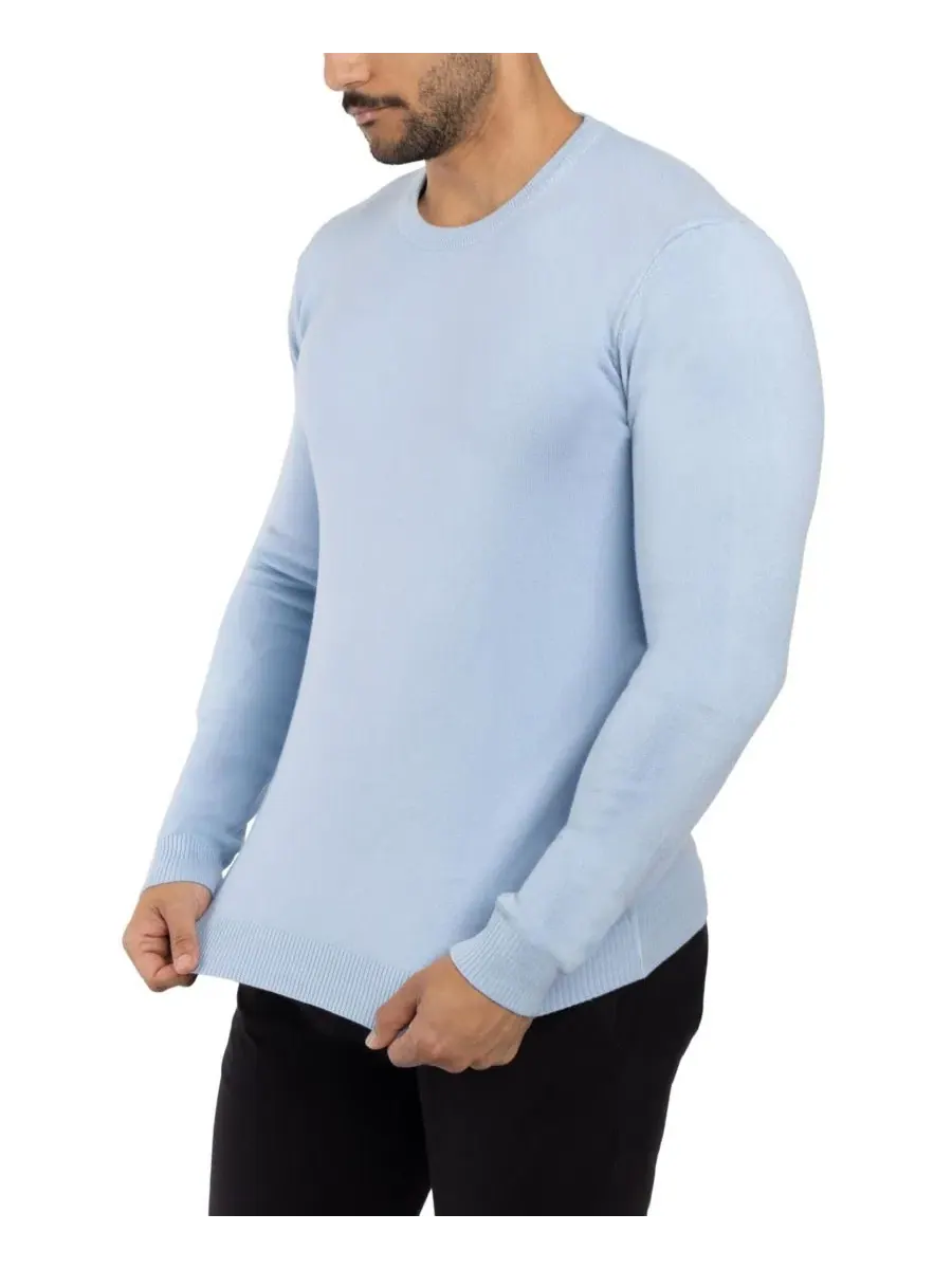 Свитер с круглым вырезом Big & Tall Basic Crewneck XRAY — изображение 3 из 12, синий
