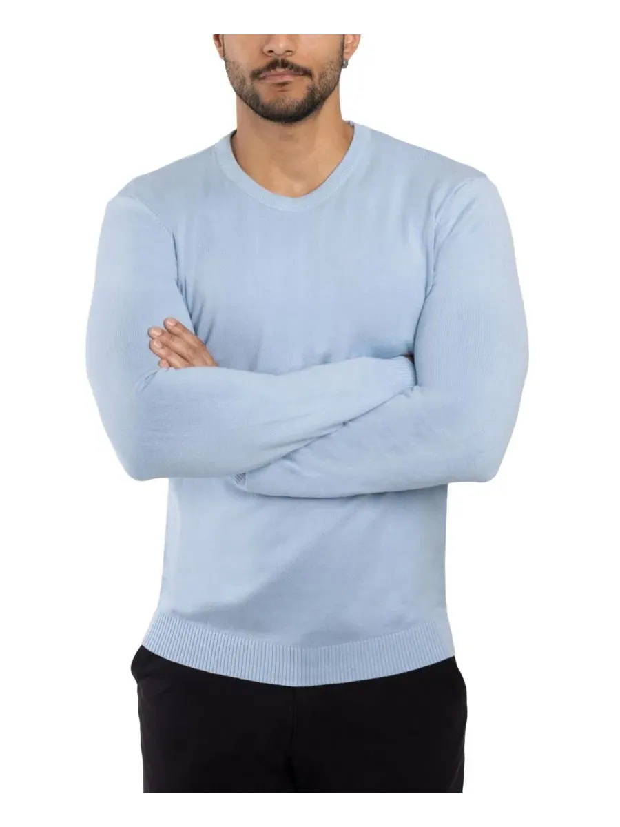 Свитер с круглым вырезом Big & Tall Basic Crewneck XRAY — изображение 6 из 12, синий