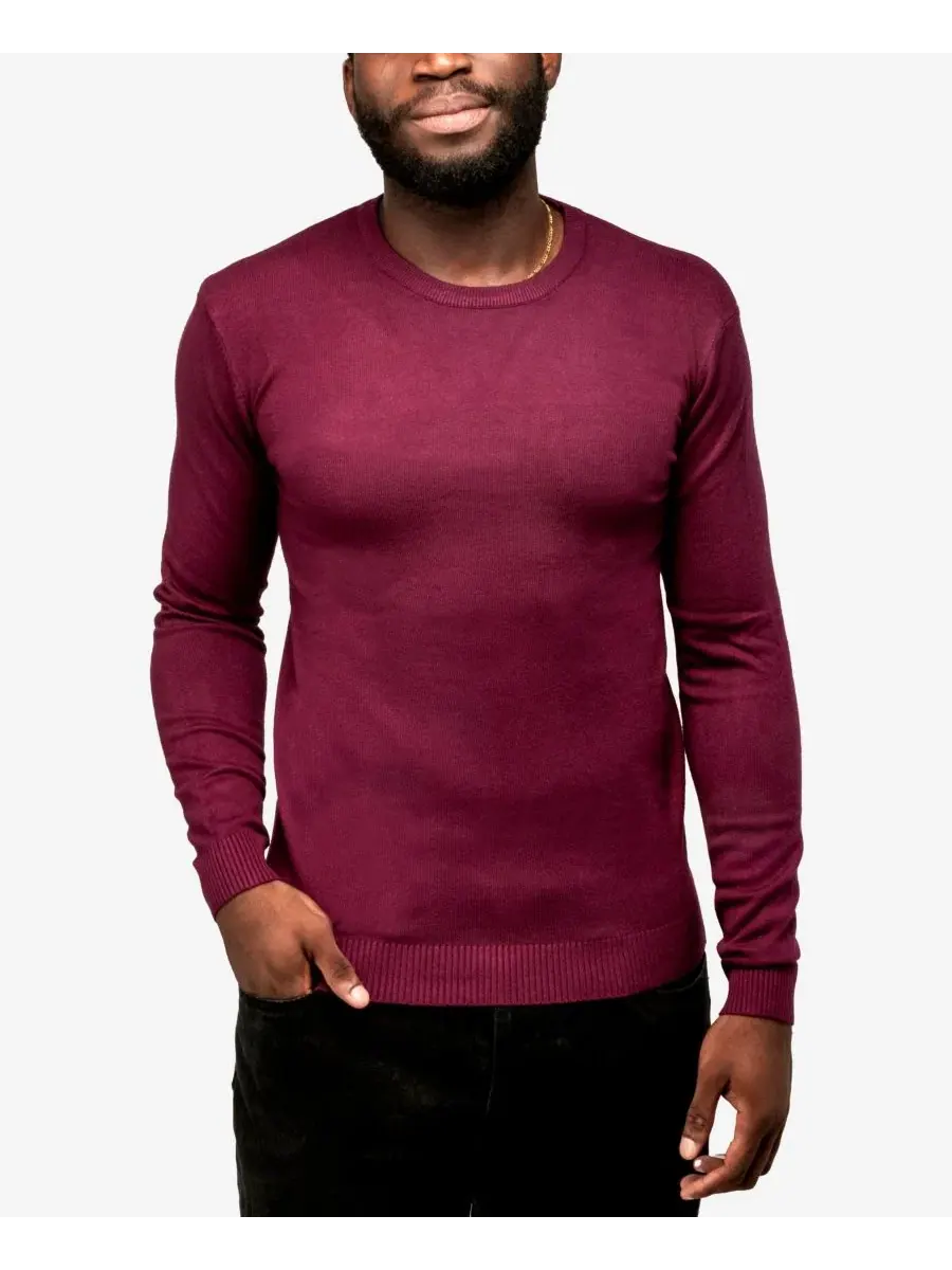 Свитер с круглым вырезом Big & Tall Basic Crewneck XRAY — изображение 10 из 13, сливавый