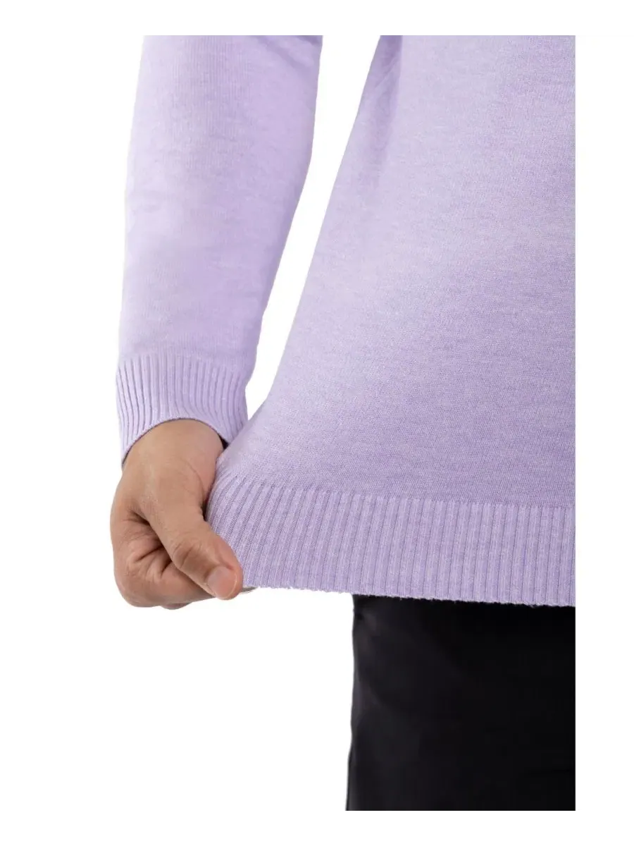 Свитер с круглым вырезом Big & Tall Basic Crewneck XRAY — изображение 11 из 20, фиолетовый