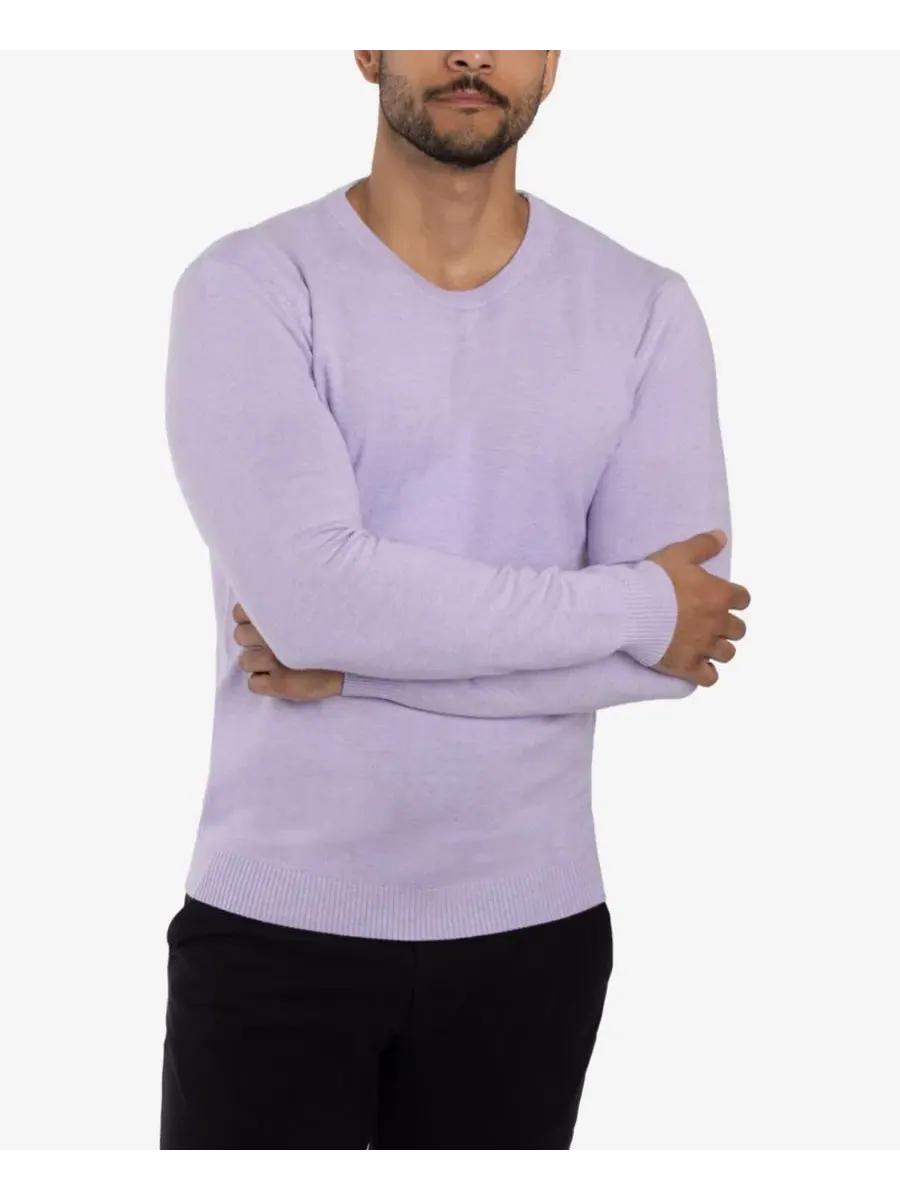 Свитер с круглым вырезом Big & Tall Basic Crewneck XRAY — изображение 15 из 20, фиолетовый