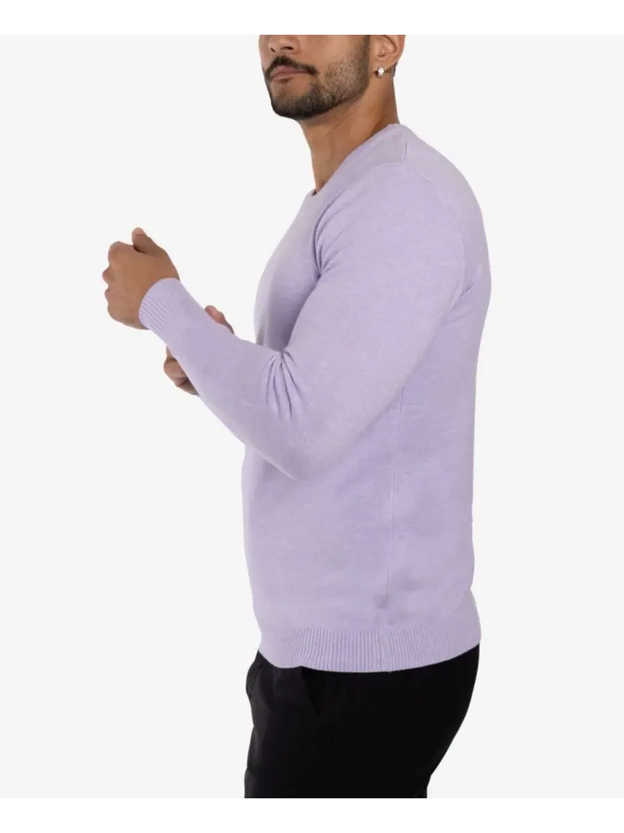 Свитер с круглым вырезом Big & Tall Basic Crewneck XRAY — изображение 16 из 20, фиолетовый