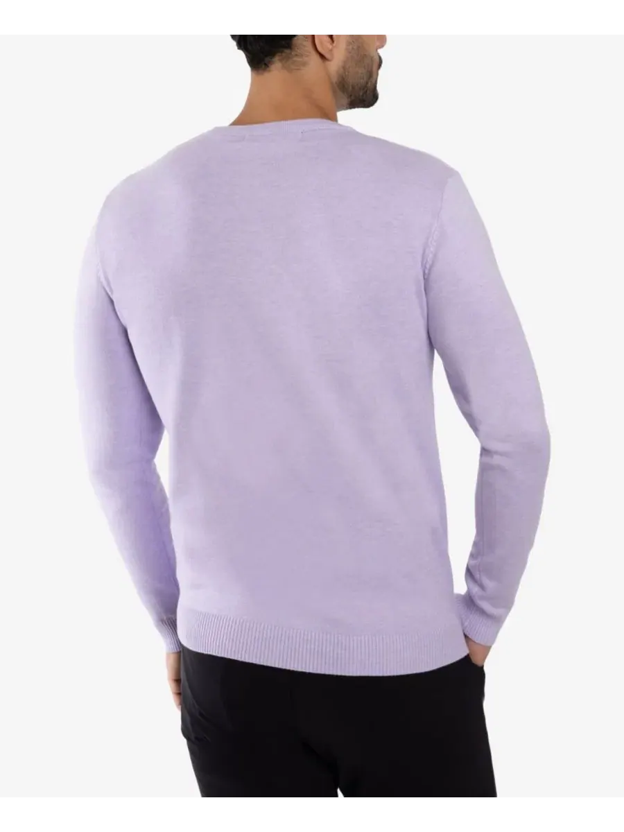 Свитер с круглым вырезом Big & Tall Basic Crewneck XRAY — изображение 20 из 20, фиолетовый