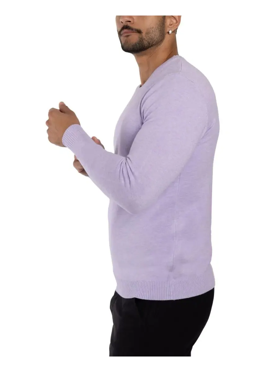 Свитер с круглым вырезом Big & Tall Basic Crewneck XRAY — изображение 3 из 20, фиолетовый
