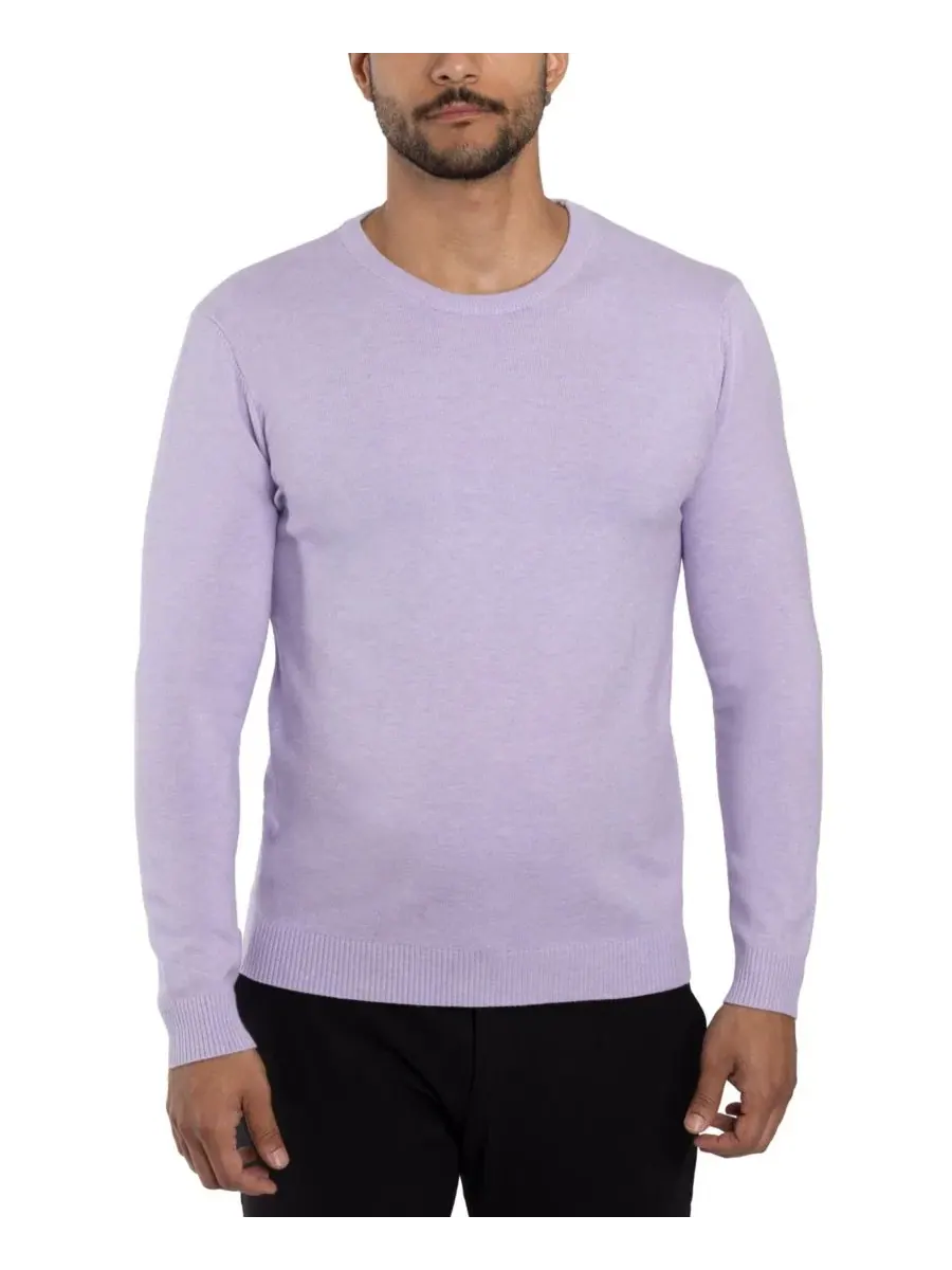 Свитер с круглым вырезом Big & Tall Basic Crewneck XRAY — изображение 7 из 20, фиолетовый