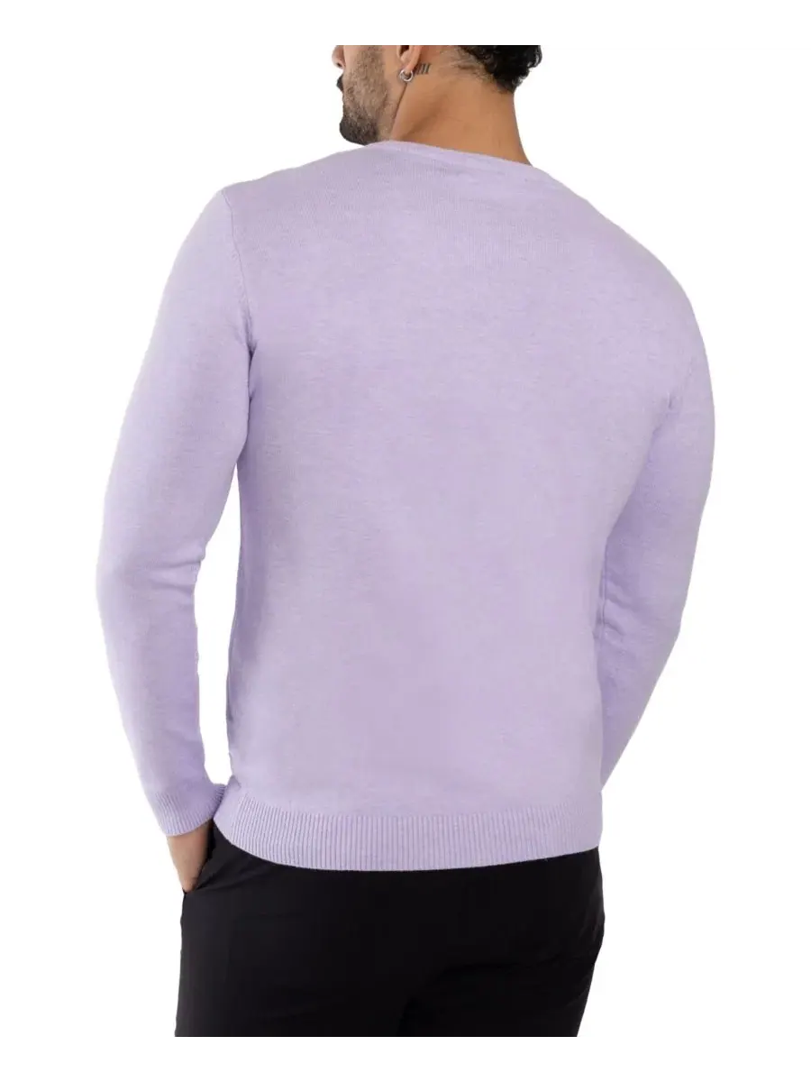 Свитер с круглым вырезом Big & Tall Basic Crewneck XRAY — изображение 9 из 20, фиолетовый
