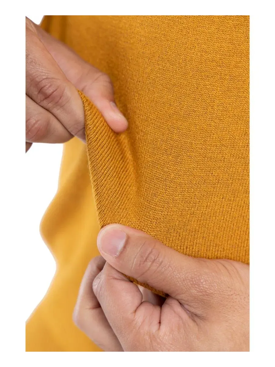 Свитер с круглым вырезом, длинным рукавом XRAY — изображение 10 из 20, желтый