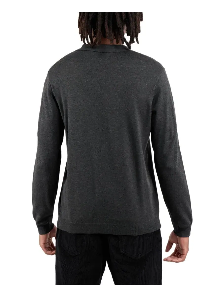 Свитер с длинным рукавом Johnny Collar Polo XRAY — изображение 4 из 6, темно-серый
