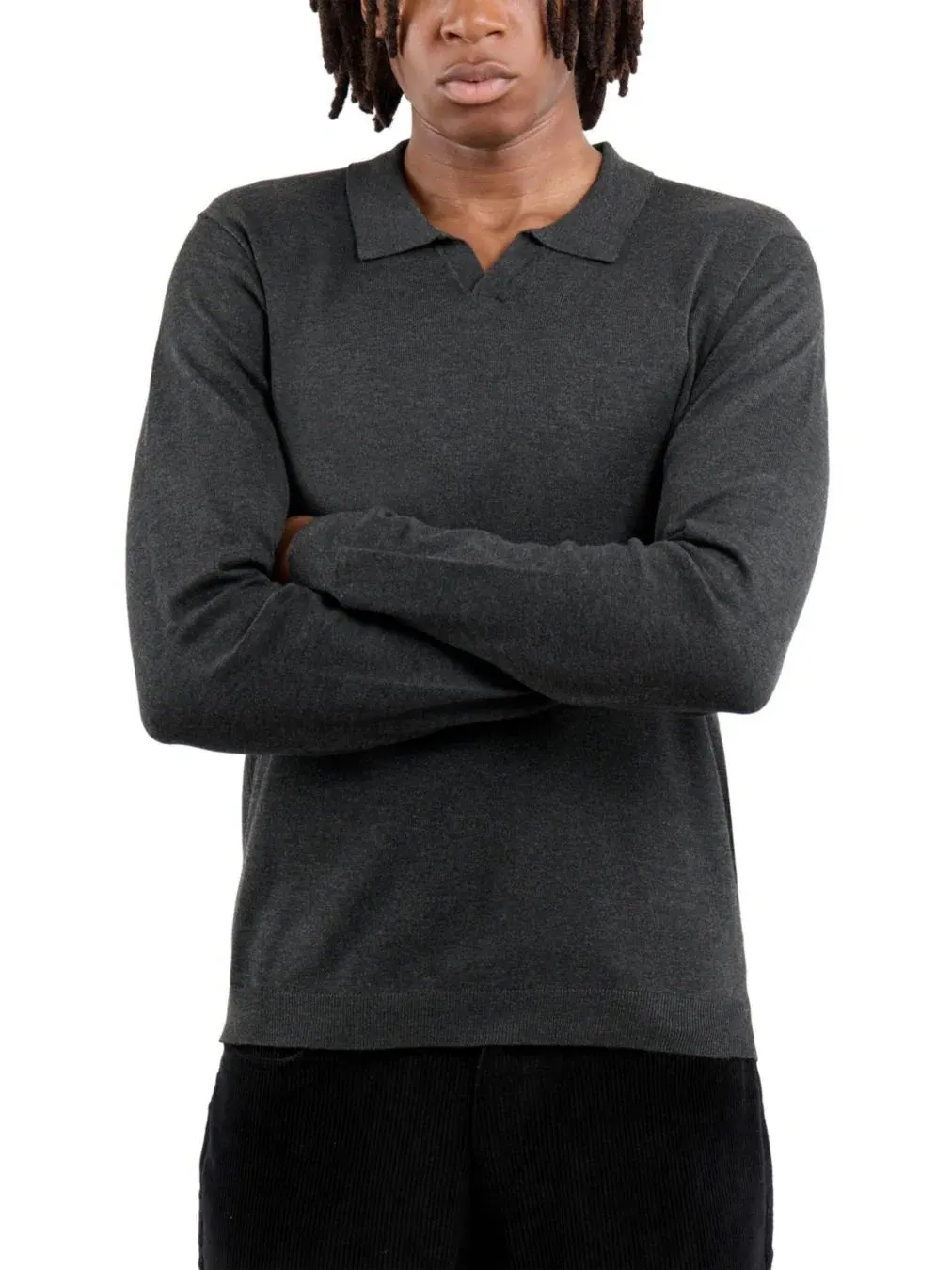 Свитер с длинным рукавом Johnny Collar Polo XRAY — изображение 6 из 6, темно-серый