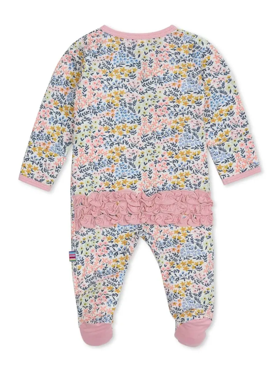 Боди-комбинезон с длинным рукавом с рюшами Chelsea Ruffle Magnetic Me — изображение 2 из 6, розовый