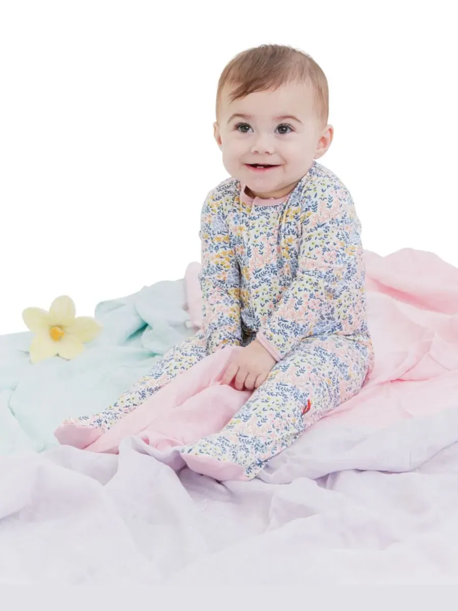 Боди-комбинезон с длинным рукавом с рюшами Chelsea Ruffle Magnetic Me — изображение 4 из 6, розовый