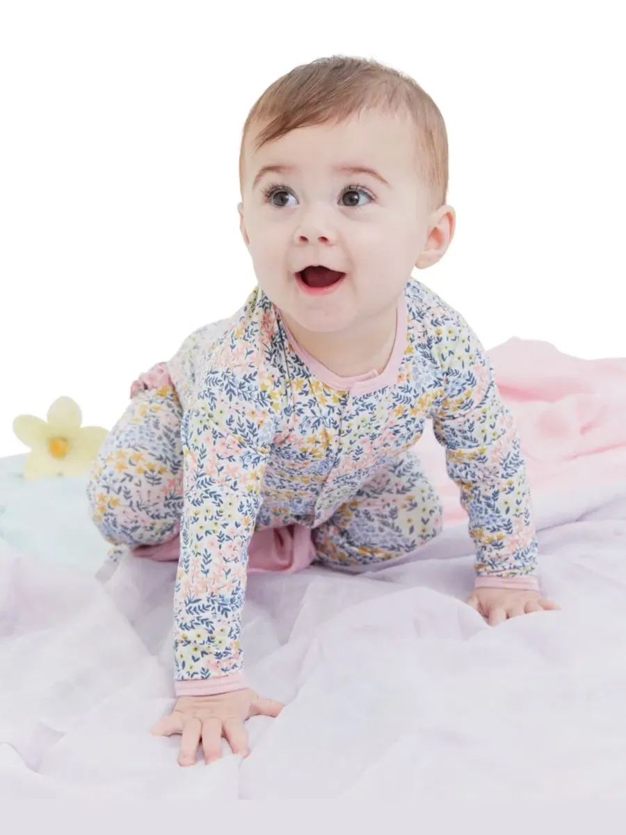 Боди-комбинезон с длинным рукавом с рюшами Chelsea Ruffle Magnetic Me — изображение 5 из 6, розовый
