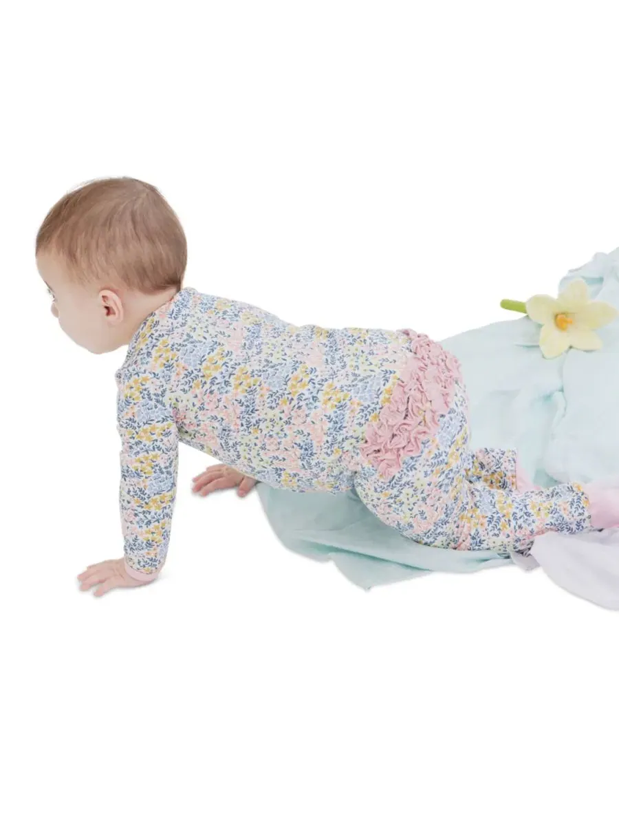 Боди-комбинезон с длинным рукавом с рюшами Chelsea Ruffle Magnetic Me — изображение 6 из 6, розовый
